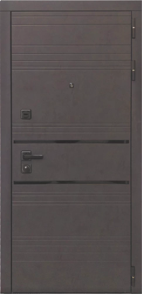 Входная дверь ДвериПРО L-43 Лаура-2 (16мм, мореный дуб) DPRO195987 внешняя сторона