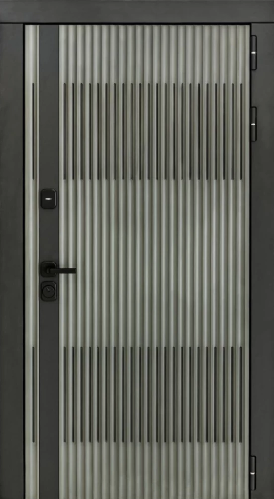 Входная дверь ДвериПРО Elfy ФЛ-259 (10мм, дуб с пилением) DPRO196491 внешняя сторона