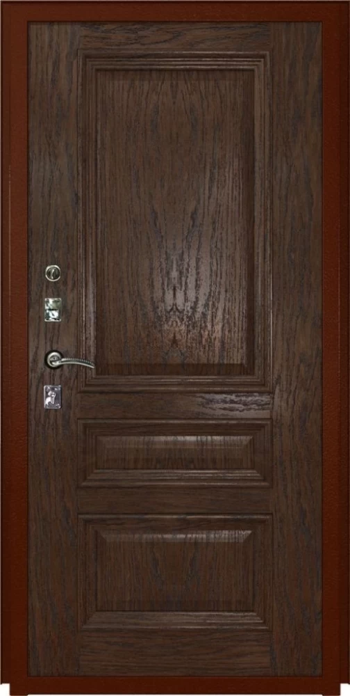 Входная дверь ДвериПРО Квадро Фараон-2 (16мм, мореный дуб) DPRO196880 внутренняя сторона