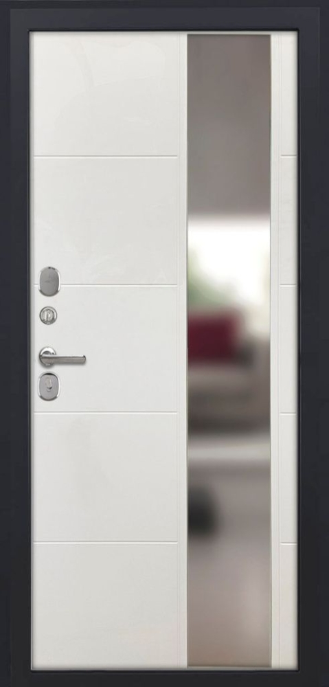 Входная дверь ДвериПРО Авеста ФЛЗ-649 капучино (зеркало) DPRO195758 внутренняя сторона